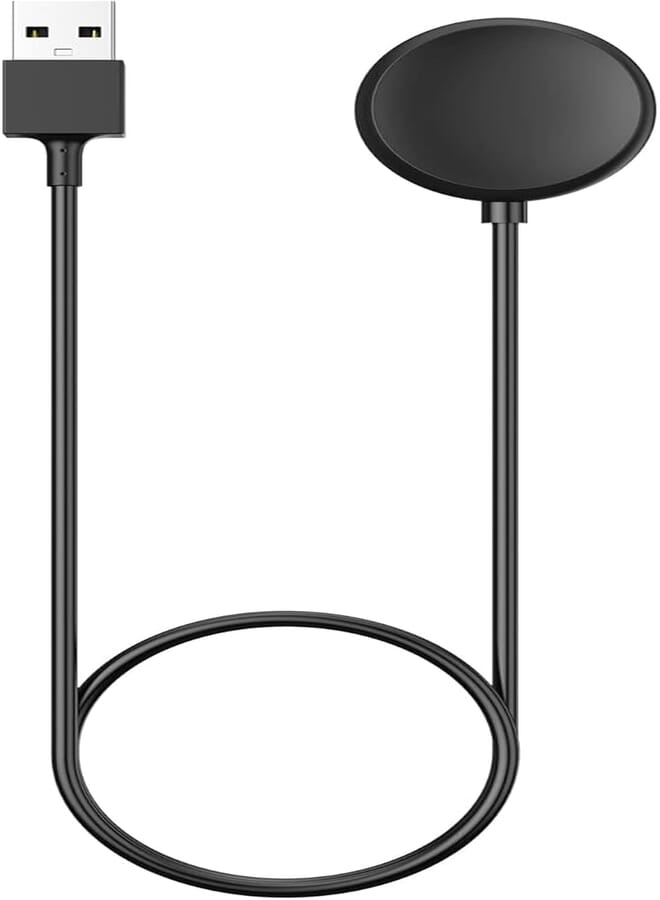 MoKo Charger Compatible with Google Pixel Watch Smartwatch, Magnetic Replacement Charging Dock with 3.3FT/1M USB Charging Cable Cord, Black
